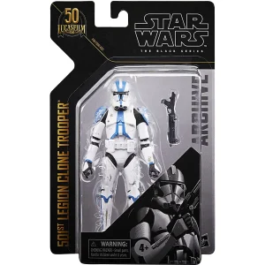 Star Wars The Black Series Archive 501st Legion Clone Trooper 6-Inch-Scale The Clone Wars Lucasfilm 50th Anniversary Collectible Premium Action Figure