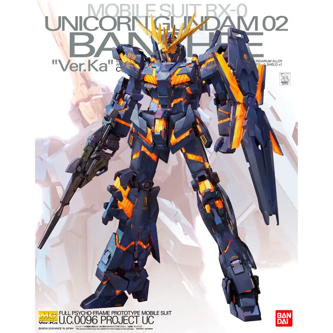 Bandai Hobby - 1/100 MG Mobile Suit Gundam Unicorn - RX-0 Unicorn Gundam 02 BANSHEE (Ver. KA) Model Kit