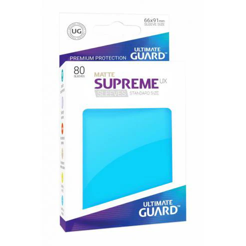 Ultimate Guard Supreme UX Sleeves Standard Size Matte Light Blue (80 unids)