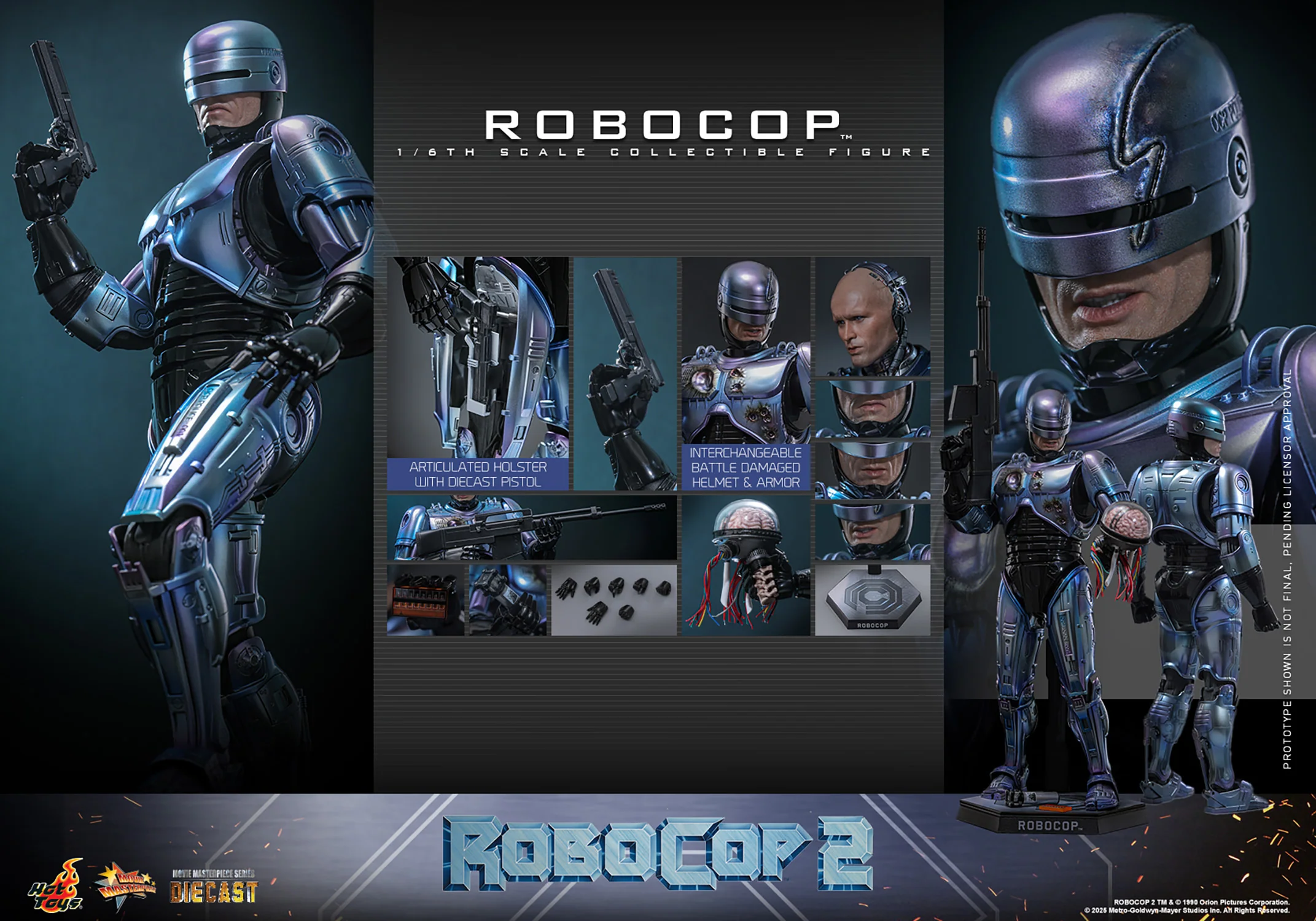 Robocop 2: RoboCop Sixth Scale Figure (PRE-ORDER) - Imagen 3